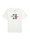 Tommy Hilfiger Little Boy's Logo Tee In Snow White