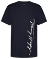 Tommy Hilfiger Little Boys Script Runner Logo Graphic T-shirt In Navy Blaze