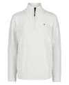 Tommy Hilfiger Toddler And Little Boys Solid 1/4 Zip Sweater In Snow White