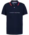 Tommy Hilfiger Little Boys Tomas Embroidered Logo Polo Shirt In Navy Blaze