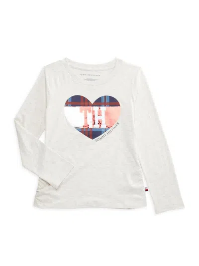 Tommy Hilfiger Kids' Little Girl's Sequin Tee In White