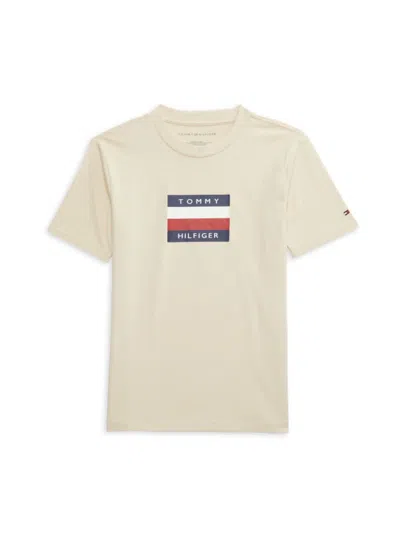 Tommy Hilfiger Babies' Little Kid's & Kid's Signature Chest Stripe T-shirt In Gray