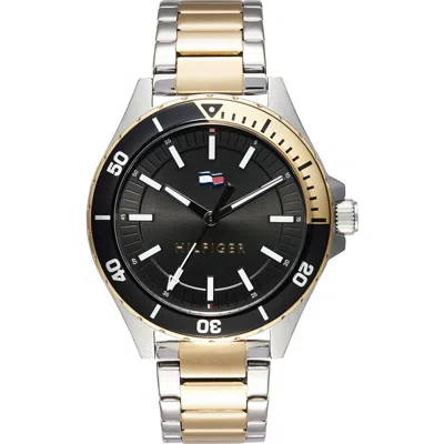 Tommy Hilfiger Logan Two-tone Bracelet Watch, 43mm In Gold