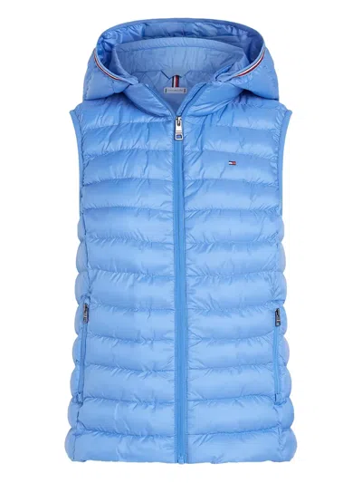 Tommy Hilfiger Logo-appliqué Gilet In Blue