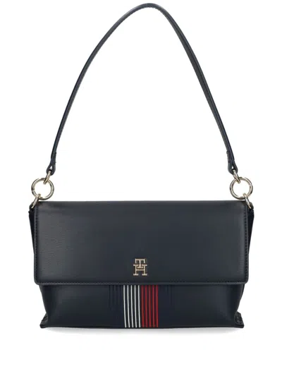 Tommy Hilfiger Logo-appliqué Shoulder Bag In Blue
