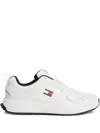 Tommy Hilfiger Sneakers With A Mix Of Textures And Logo In White