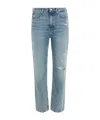 Tommy Hilfiger Logo Button Open And Close Denim Trousers In Gray