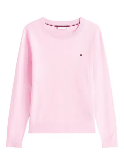 TOMMY HILFIGER LOGO CREW-NECK SWEATER