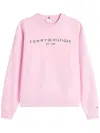 Tommy Hilfiger Regular Fit Modern Crew Neck Sweatshirt In Pink