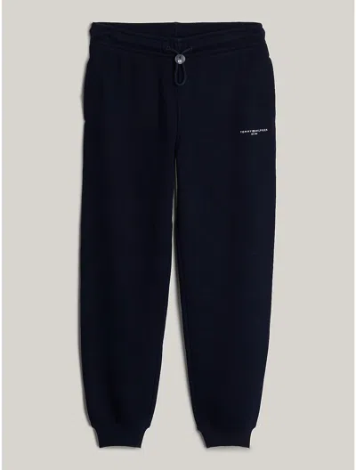 Tommy Hilfiger Logo Cuffed Jogger In Navy