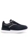 Tommy Hilfiger Logo-debossed Low-top Suede Sneakers In Blau