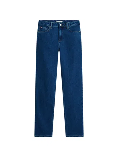 Tommy Hilfiger Logo-detail Jeans In Blue