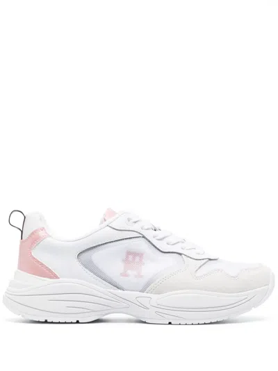 Tommy Hilfiger Logo-embellished Low-top Sneakers In White