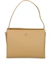 Tommy Hilfiger Logo-embossed Leather Shoulder Bag