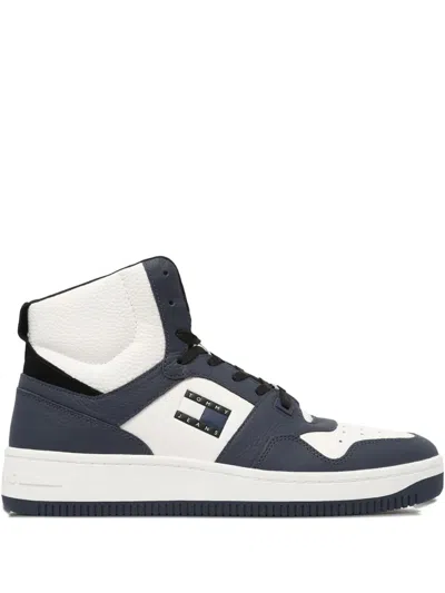Tommy Hilfiger Logo-embossed Sneakers In Blue