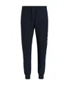 Tommy Hilfiger Logo-embroidered Drawstring Cotton Track Pants In Black