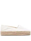 Tommy Hilfiger Logo-embroidered Espadrilles In White