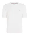 Tommy Hilfiger Textured Crop Top With Subtle Stripe Detail In White
