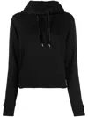Tommy Hilfiger Logo-embroidered Long-sleeve Hoodie In 黑色