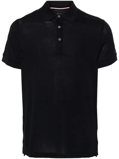 Tommy Hilfiger Logo-embroidered Piqué Polo Shirt In Blue