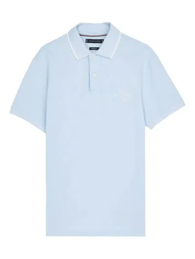 Tommy Hilfiger Logo-embroidered Polo Shirt In Blue