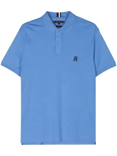 Tommy Hilfiger Logo-embroidered Polo Shirt In Blue