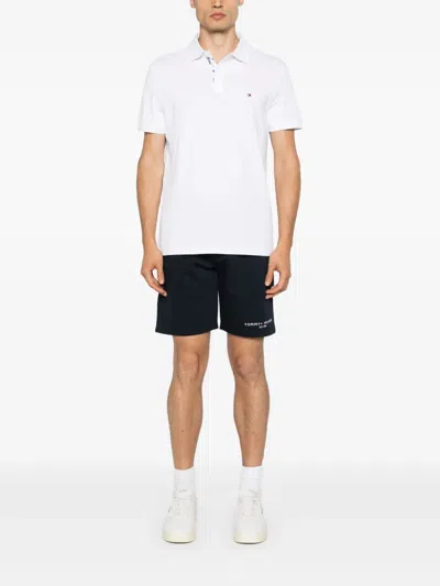 Tommy Hilfiger Logo-embroidered Polo Shirt In White
