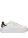 Tommy Hilfiger Logo-embroidered Sneakers In Weiss