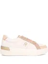 Tommy Hilfiger Logo-embroidered Sneakers In White