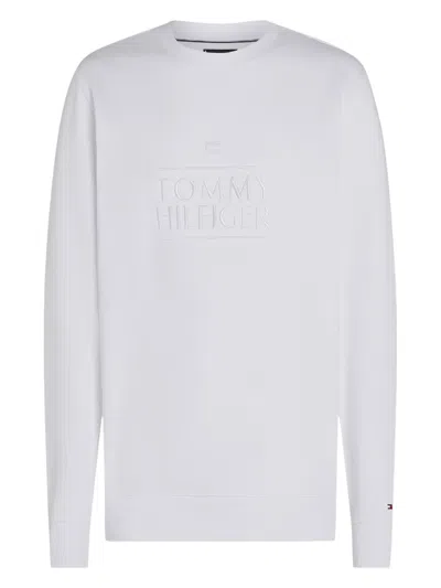 TOMMY HILFIGER LOGO-EMBROIDERED SWEATSHIRT