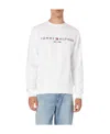 Tommy Hilfiger Logo-embroidered Sweatshirt In White