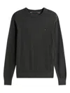 Tommy Hilfiger Logo-embroidered Top In Black