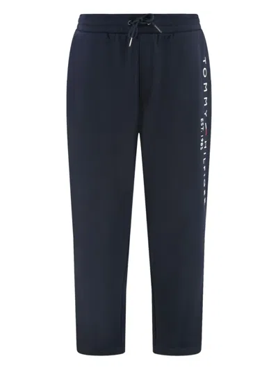 Tommy Hilfiger Logo-embroidered Track Pants In Blue