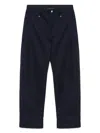 Tommy Hilfiger Logo-embroidered Trousers In Blue