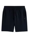 Tommy Hilfiger Logo-embroidery Drawstring Shorts In Blue