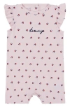 Tommy Hilfiger Logo Heart Romper In Pink