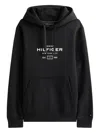 Tommy Hilfiger Logo Hoodie In Black