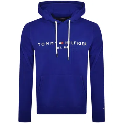 Tommy Hilfiger Logo Hoodie Blue