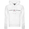 Tommy Hilfiger Embroidered Tommy Logo Hoodie In White