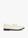 Tommy Hilfiger Logo Horsebit Leather Loafers In Muslin