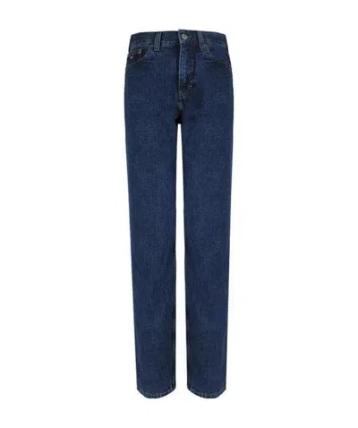Tommy Hilfiger Logo Jeans In Blue
