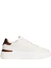 Tommy Hilfiger Logo Leather Sneakers In White