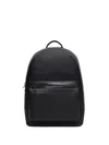 Tommy Hilfiger Logo-patch Backpack In Black