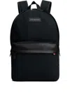 Tommy Hilfiger Logo-patch Backpack In Black