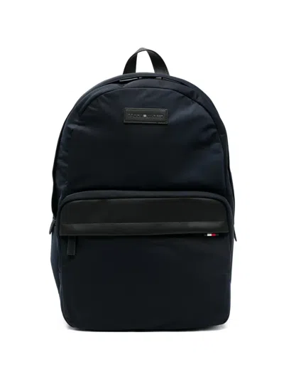 Tommy Hilfiger Logo-patch Backpack In Purple