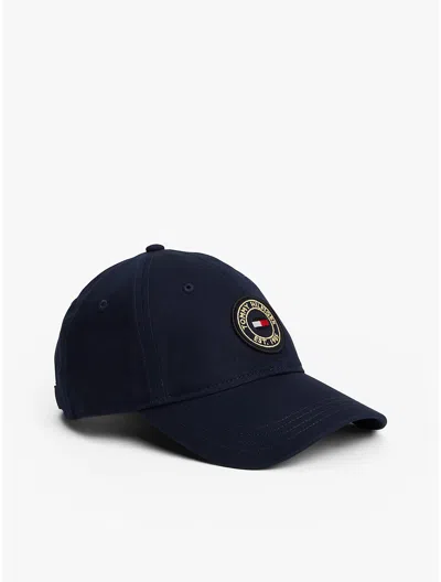 Tommy Hilfiger Logo Patch Baseball Cap In Blue