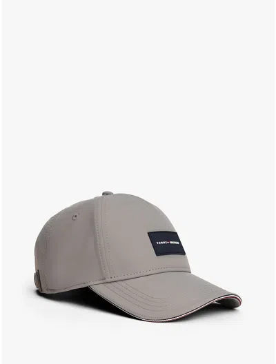 Tommy Hilfiger Logo Patch Baseball Cap In Gray