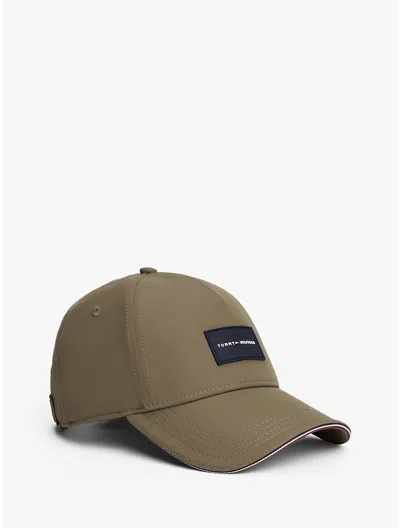 Tommy Hilfiger Logo Patch Baseball Cap In Green