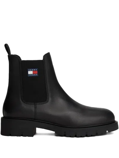 Tommy Hilfiger Logo-patch Chelsea Boots In Multi