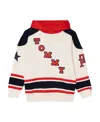 Tommy Hilfiger Logo-patch Colour-block Hoodie In White